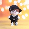 niannyyhouse White T-Shirt Black Baseball Cap Vest Pants 20cm Plush Doll Stuffed Kpop Doll Clothes