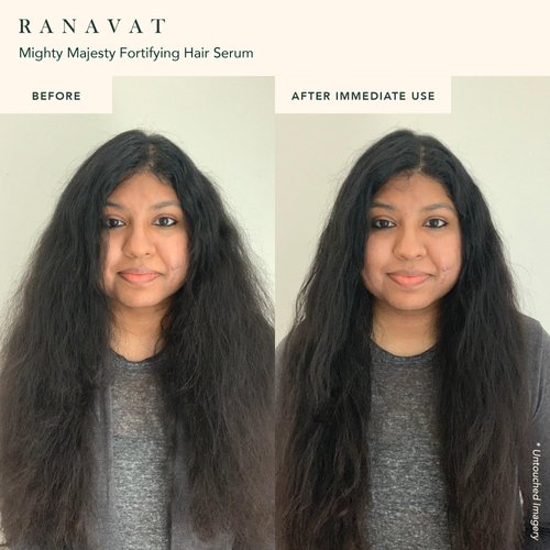 RANAVAT Mighty Majesty - Fortifying Hair Serum - Hair Oil Serum for Scalp Hydration, Frizz Control, & Hair Shine - With Jasmine and Amla Extract (1.7 oz)