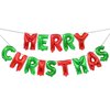 Soochat Merry Christmas Balloons, Christmas Letter Aluminum Foil Balloons Banner - Xmas Party Supplies Decorations Home Party Decor