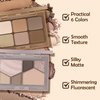 Boobeen 6 Colors Nude Eyeshadow Palette, Matte Shimmer Eyeshadow Makeup Palette for Neutral Smokey Bronze Eye Makeup