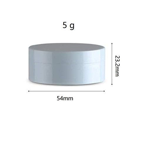 LASSUM 3 Pieces 5ml Plastic Empty Loose Powder Container Make-up Loose Powder Puff Box Case with Sifter and Lids (Random Color)