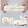 Spa Headband and Wristband Set,Face Wash Spa Headband and Wristband Set, Face Wash Headband Makeup Skincare Headband Wrist Bands Microfiber Wristbands for Women Girls Skin Care-Beige+Grey