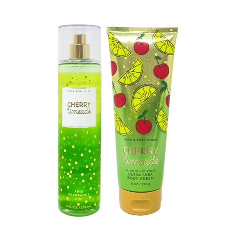 Generic Bath and Body Work Cherry Limeade - Duo Gift Set - Fragrance Mist and Body Cream