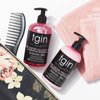 tgin Rose Water Frizz-Free Hydrating Conditioner, for Curly, Coily and Wavy Hair, with Rose Water and Acai Berry, Moisturizes Low Porosity Hair, 13 oz