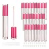 COSIDEA 22 pack empty round 5ml rose pink lip gloss tubes cute lipgloss tube containers with wand wholesale in bulk lip balm container packing