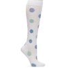 Nurse Mates Active 15-20 mmHg Compression Socks (White Dot Fusion, L)
