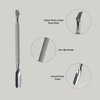 GMI-TWEEZERS - Professional Cuticle Remover, Cuticle Pusher And Cuticle Trimmer - Manicure Tool Cuticle Nippers - Stainless Steel Durable Cuticle Cutter For Finger And Nail - Instant Cuticle Kit