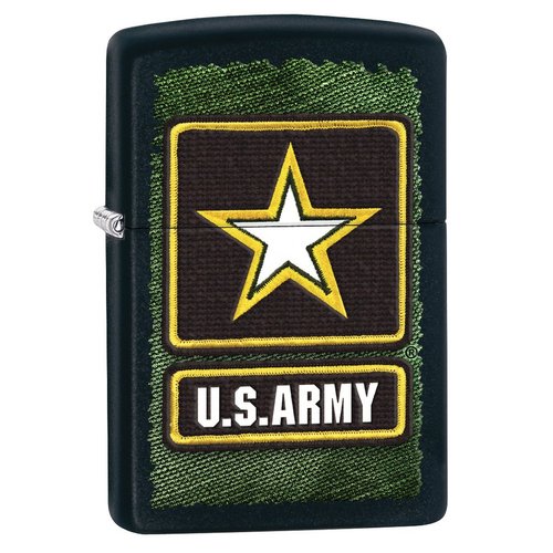 Zippo Pocket Lighter Army Windproof Lighter, Black Matte