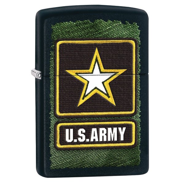Zippo Pocket Lighter Army Windproof Lighter, Black Matte