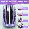 FERNIDA Detangling Brush for Women Girls - Detangler Hair Brush for Straight Long Wet Dry Hair, 572 Soft Bristles Scalp Brush, Purple