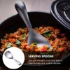 Cabilock Rice Paddle Spoon Non- Stick Food Serving Spoon Stainless Steel Rice Spoon Scoop Kitchen Utensils for Home Restaurant Hotel Silver