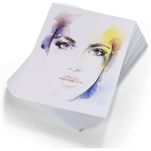Watercolor Paper Bulk, 8.5x11 inches, 25 Sheets (180gsm) Artist Paper - Watercolors, Mixed Media, Drawing and Art Journaling