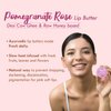 Nat Habit Lip Balm Fresh Infused Pomegranate Rose, Lip Butter With Desi Ghee & Raw Honey, For Lip Pigmentation, Lightening, Dark And Chapped Lips, Pack of 2 x 10g