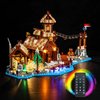 BrickBling LED Lighting Kit Compatible with Lego Viking Village Building Set, Remote Control Lights Compatible with Lego 21343-Lights Only, No Model