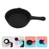 Sewroro 10pcs Miniature Pans Doll House Kitchen Small Frying Pan Miniature Skillet Simulation Cooking Pan Models Mini House Accessories Decoration