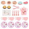 Flormoon Little Girl Tea Set, 22PCS Kids Play Tea Set, Pretend Kitchen Toy, Learning Pretend Play Toy for Children Tea Party and Fun