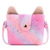 Mibasies Purse for Little Girls Dress Up Jewelry Pretend Play Kids Accessories Gifts Presents (Pink Purple)