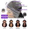 CIUSUM Deep Wave Lace Front Wigs Human Hair Pre Plucked 28 Inch Curly Lace Front Wig Human Hair Wig 180% Density 13x4 Deep Wave Frontal Wig Glueless Transparent HD Lace Front Wigs for Women 1B