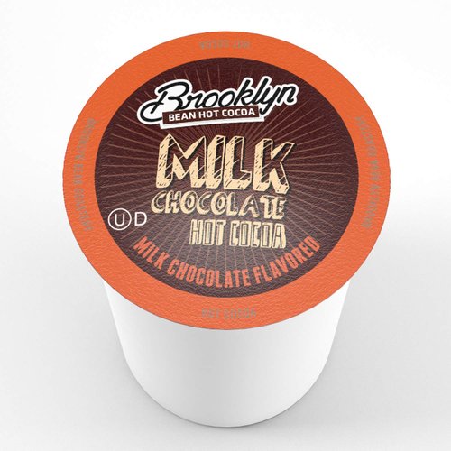 Brooklyn Beans Milk Chocolate Hot Cocoa Pods, Compatible with 2.0 K-Cup Brewers, 40 Count
