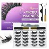 Royaomis 10 Pairs Cat-Eye Magnetic Lashes With Eyeliner Natural Looking, 3D Magnetic Eyelashes Natural Look With Eyeliner, Fake Eyelashes Magnetic, Eye Lashes Pack Natural Magnetic Eyelashes