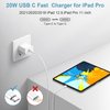 for iPhone 16 15 Charger Fast Charging Type C Charger 20w USB C Charger Block with 1Pack 6FT Type C Cable for iPhone 16/16 Pro/16 Pro Max/iPhone 15/15 Pro/15 Pro Max, iPad Pro, iPad Mini, AirPods