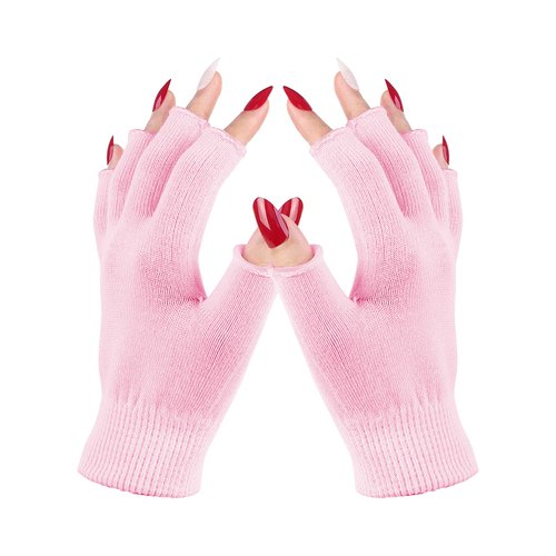 Melodysusie Moisturizing Gloves Fingerless Gloves for Women Moisture Gloves Soft Moisturizing Gloves Overnight for Dry Rough and Cracked Hands, Size S (L*W: 6.7in*3.8in)