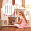 Ipetboom 2Pcs Mini Wooden Step Ladder Mini Wood Doll House Ladder Mini Ladders Fairy Garden Accessories for Doll House Accessories, Fairy Furniture Ladder