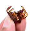 HOTOP 24 Pcs Small Mini Hair Clips Tiny Hair Claw Clips, Small Hair Clamps Non Slip Tiny Plastic Jaw Clips for Girls and Women(Black, Brown)