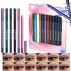 RoseFlower 12 Colors Matte Liquid Eyeliner Set Colorful Neon Eyeliner Pencil Retractable Eye Liners and Shadow Pencil Pigmented Waterproof Long Lasting Eye Liner Christmas Makeup Gift Kit for Women#1