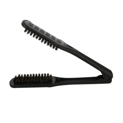 MEN'S GROOMING BARBER PRO Boar Bristle Hair Brush, Double Sided, Oblong, for Dry Straight Hair, Unisex