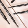 TEAKEA Waterproof and Sweatproof Eyebrow Pencil - Micropigmentation 2 pcs (Dark Brown + Dark Curry), Pencil Natural Long Lasting, Double Sided, Fine Tip, Shape, Define, Fill-in Eyebrow Cosmetics