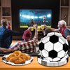 96PCS Soccer Party Supplies Football Birthday Party Tableware Sets Includes Soccer Theme Paper Plates Napkins Forks for Birthday Party World Cup Serves 24 Guests