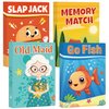 Etyishe Card Games for Kids Toddlers,Go Fish,Old Maid,Slap Jack and Memory Match,4 Decks in 1 Pack,Fun Educational Gard Games for Family Game Night Table Games,Great Easter Basket Stuffers and Gifts