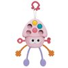 Yummy Baby Montessori Sensory Toy for Babies, Silicone Pull String Teething Toy, Perfect for Entertaining Baby While Developing Motor and Sensory Skills (Pink Octopus)