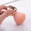 UNIMEIX Nail Dust Brush Round Head Nail Art Dust Powder Remover Cleaner Brush or Acrylic UV Gel Nail Arts Kabuki Nail Brushes For Cleaning (Rose)