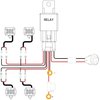 Nilight Led Light Bar Wiring Harness Kit 16AWG 12V On Off Waterproof Switch Power Relay Blade Fuse-4 Leads