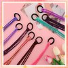 18 PCS Girls Hair Extensions,Colored Braids Hair Extensions with Rubber Bands,Rainbow Braided Synthetic Hairpieces Ponytail Kids Hair Extensions,Kids Twist Braid Rope Headdress Girls Hair Accessories