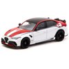 Tarmac Works Giulia GTA White and Red with Black Top Global64 Series 1/64 Diecast Model T64G-TL031-RW