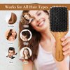 Lilovbesa Hair Brush,Boar Bristle Hair Brushes and Wooden Comb Set for Women and Men Normal Curly Thick hair,No Pulling,Improves Texture,Smooth Hair