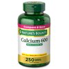 Nature's Bounty Calcium Carbonate & Vitamin D, Supports Immune Health & Bone Health, 600mg Calcium & 800IU Vitamin D3, 250 Tablets