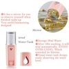 Portable Nano Facial Mister Mini Facial Steamer Atomization Eyelash Extensions with Mirror & 20ml Visual Water Tank (2 Packs)