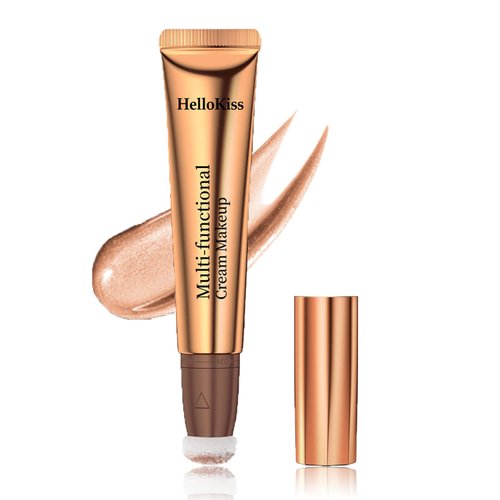 Contour Beauty Wand,Liquid Face Contour Concealer with Cushion Applicator,Liquid Bronzer Smooth Creamy Natural Matte Finish,Long-Lasting &Waterproof Lightweight Blendable Cream Contour Sticks (6#)