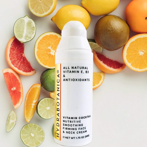 HYDRA BOTANICA Antiaging Firming Cream for Face and Neck Moisturizer 1.7oz – All Natural Vegan+Advanced Science w/Vitamin E, Vitamin B3, Vitamin C, Antioxidants Nourish, Plump, Unscented