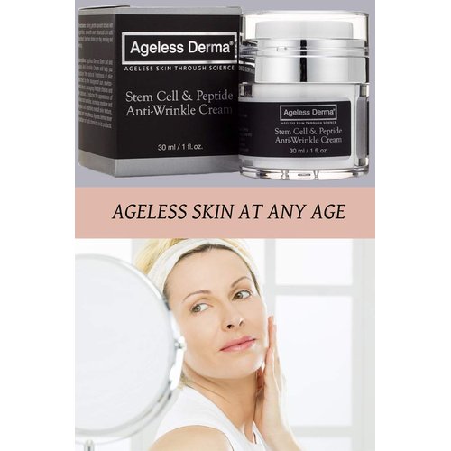 Ageless Derma Stem Cell and Peptide Facial Anti Wrinkle Cream By Dr. Mostamand. This Anti Aging Face Moisturizer Restores Youthful Glow to Your Skin