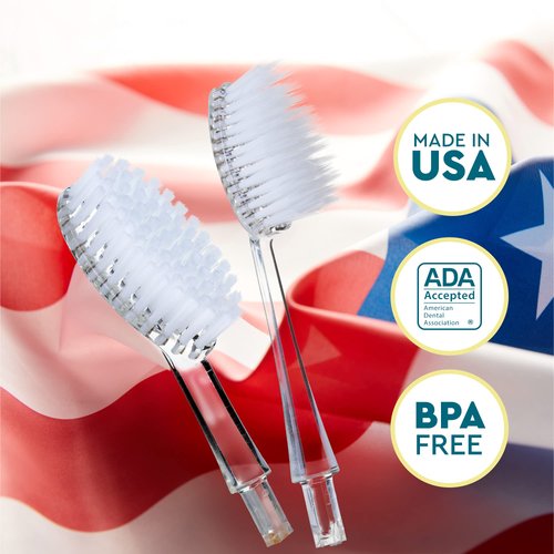 RADIUS Toothbrush Replacement Brush Heads 2-Count Improve Gum Health & Reduce Gum Issues - Super Soft - Pack of 1