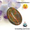 Unakite Worry Stone Crystals and Healing Stones - Worry Stones for Stress Relief Gifts - Piedra Crystal Fidget for Meditation, Calming, Relaxation - Unique Stocking Stuffers and Birthday Gifts for Women, Men