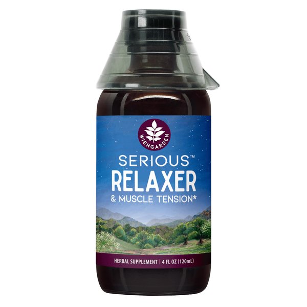 WishGarden Herbs Serious Relaxer & Muscle Tension - All-Natural Muscle Relaxation Herbal Supplement with Wild Lettuce & Wood Betony, Releases Muscle Tension, Relax Muscles & Muscle Discomforts, 4oz