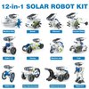Pakoo 12-in-1 Solar Robot Kit for Kids 8-12, STEM Projects for Kids, DIY Building Toy Set & Science Kits for Kids Age 8-12 Boys & Girls Birthday