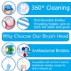 Schallcare Replacement Brush Heads Compatible with Braun Oral b Electric Toothbrush - Floss Toothbrush Head for Oral B Pro 1000 Genius Smart Series (12 Pack)