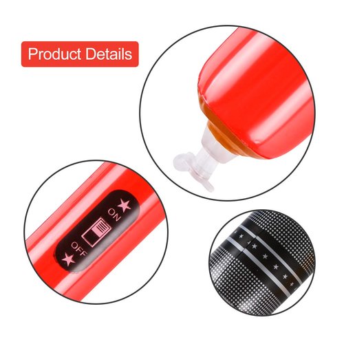 JOLLYSTYLE 24PCS Inflatable Microphones for 80s 90s Party Favors Decorations - 80s 90s Party Decorations Supplies Plastic Toy Microphone Prop for Adult